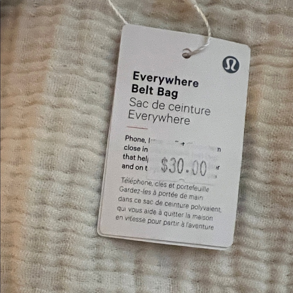 lululemon athletica Tan and White Crossbody Bag - Picture 5 of 5